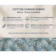 thumbnail image 5 of Soimoi 100% Cotton Canvas Fabric - Leaves Print, Blue | 56" Wide | Sold by The Yard | Medium Weight Upholstery Fabric for Home Dcor, Bags & DIY Projects, 5 of 7