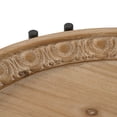thumbnail image 3 of A and B Home 48108 21.3" W Round Natural Fir Wood/Iron Indoor Side Table, Brown, Black, 3 of 6