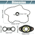 thumbnail image 3 of Unique Bargains NO.11127582245/11127552280/11427537293/11427525335 Valve Cover Gasket for BMW 128i 323i 328i X3 Z5 1 Set, 3 of 6