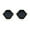 All Black, variant on Womens Kissing Lip Hippie Retro Double Rim Sunglasses All Black