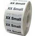 thumbnail image 2 of Clear XX-Small Clothing Size Strip Stickers | 1.25 x 5 Inches Wide | 125 Pack, 2 of 2