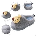 thumbnail image 5 of Gvdentm Dinosaur Slippers Baby Girl's Soft Plush Slippers Cartoon Warm Winter House Shoes(Grey,7), 5 of 5