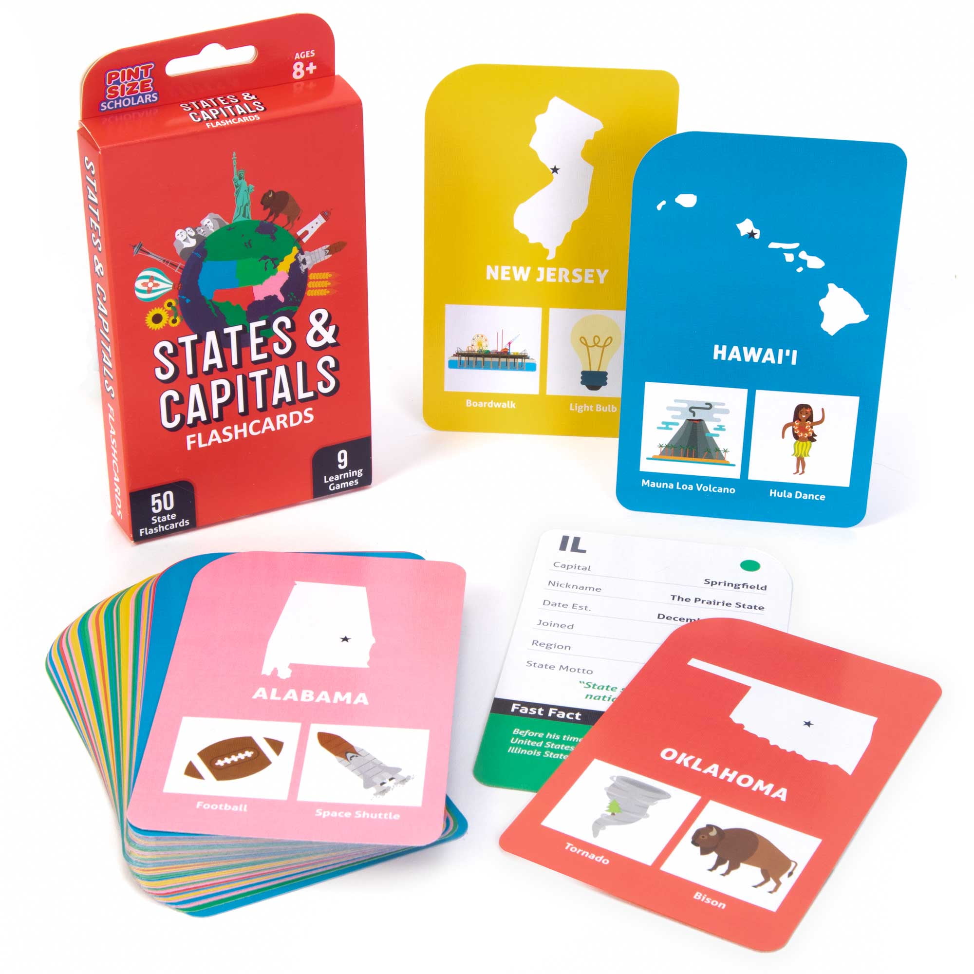 State Capitals List Printable Flash Cards