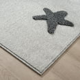 thumbnail image 3 of TOWN & COUNTRY PLAY Good Night Moon & Stars Kids Area Rug, Soft & Plush, Calming, Bedroom Rug, Nursery Decor, Playroom & Classroom Rugs, Grey, 5'2"x7’2”, 3 of 4
