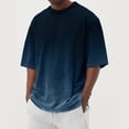 thumbnail image 2 of Men's T-shirts Graphic Printing Street Casual Short Sleeve Printed Clothing L, 2 of 4