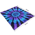 thumbnail image 4 of Blue Purple Tie Dye Pattern Blanket,Comfortable Soft Lamb Wool Throw Blanket,All Season,Warm Lightweight Blankets for Sofa Bed Couch Living Room Chair,50"x60", 4 of 4