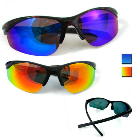 Polarized Cycling Sunglasses Bike Goggles Eyewear Shiny Lens Sport Glasses