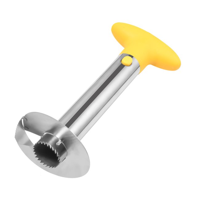 Cortador automático de piña Gardenne, máquina eléctrica para pelar piñas, pelador, descorazonador y rebanador de piña de acero inoxidable, cuchillas de corte sin esfuerzo, utensilio de cocina