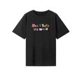 thumbnail image 1 of Camiseta para mujer de verano de moda suave y simple cuello redondo para senderismo deportes callejeros Negro, 1 of 7