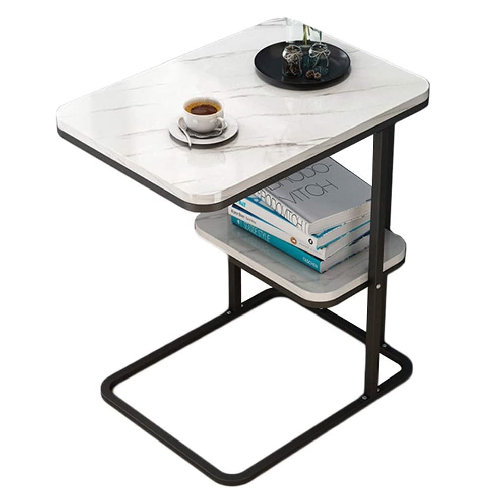 C Shaped End Table, Side Table Living Room, C Table for Sofa, Couch