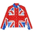 thumbnail image 4 of Jackets for Women Winter Coat Jackets Flannel Stand Collar Jacket(British Flag with Patterned Quilt Design,Size:S-4XL), 4 of 7