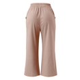 thumbnail image 4 of Womens Wide Leg Pants Yoga Capris Culottes With Pockets Tummy Loose Pants For Workout, 4 of 4