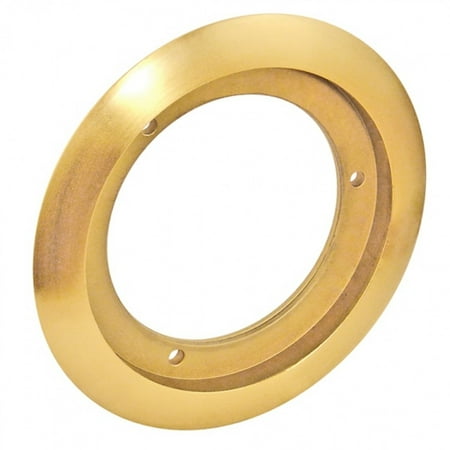 Concrete Floor Patio Ideas 2 Pcs, 4-1/2 In. Brass Round Carpet Flange, 5-1/8 In. O.D., Brass for Use w/4-1/2In Round Concrete Floor Boxes ()