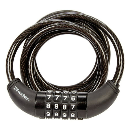 6' Bike Cable With Combination Barrel Lock, Master Lock, 8114D ...