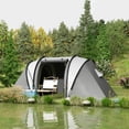 thumbnail image 2 of Outsunny Camping Tent with 2 Bedrooms and Living Area, 3000mm Waterproof, 2 of 10