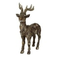 thumbnail image 2 of Rustic Western Woodlands Emperor Stag Deer Buck Faux Wooden Resin Figurine, 2 of 9