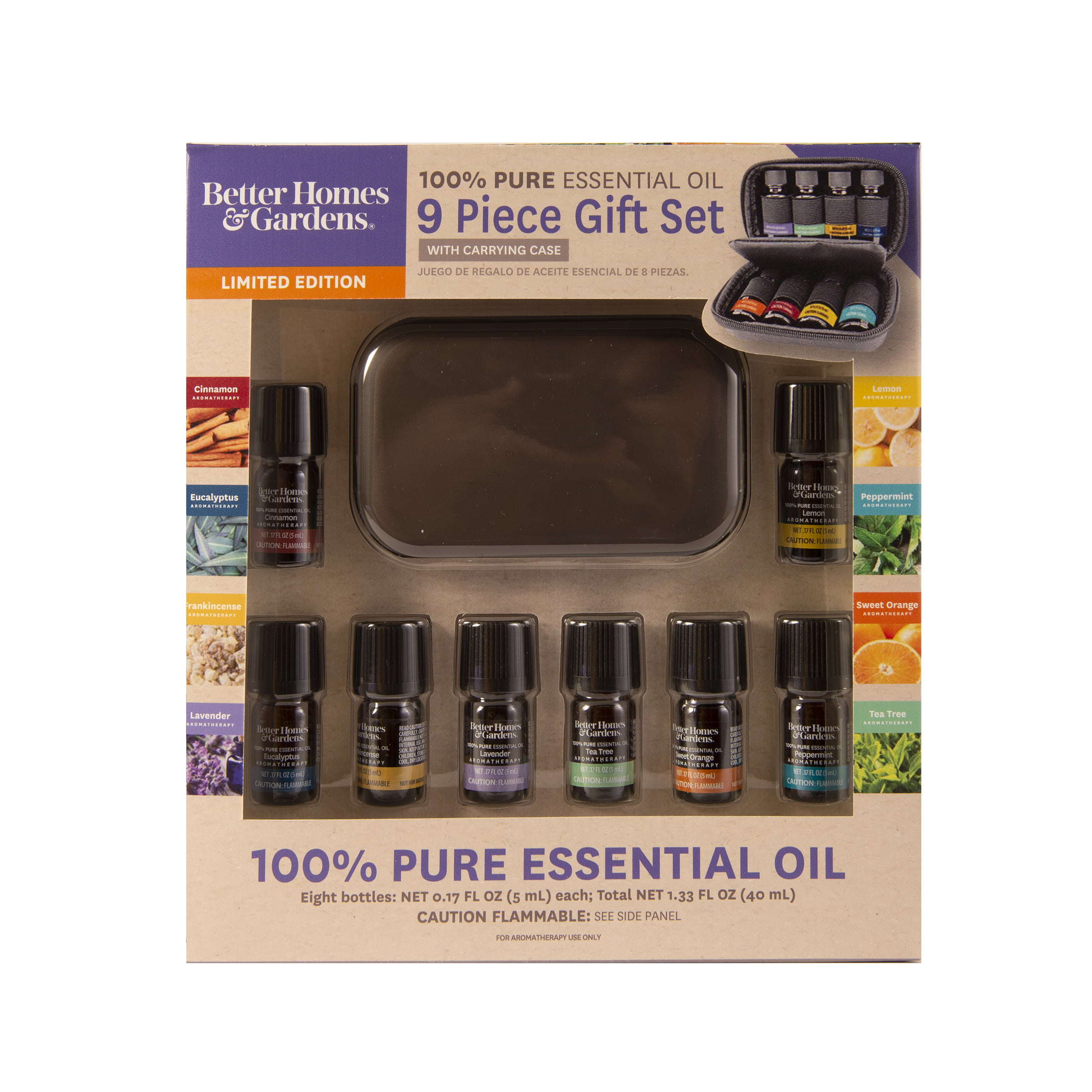 Better Homes Gardens 100 Pure Essential Oils 9 Pack Travel Set
