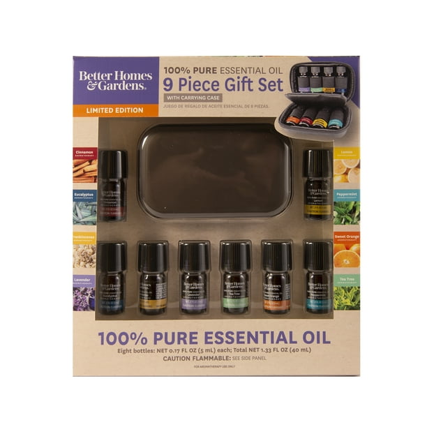 Better Homes & Gardens 100 Pure Essential Oils 9 Pack Travel Set