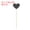 Black, variant on Uxcell 50Pcs Heart Cupcake Toppers Star Cupcake Picks Birthday Decoration Orange
