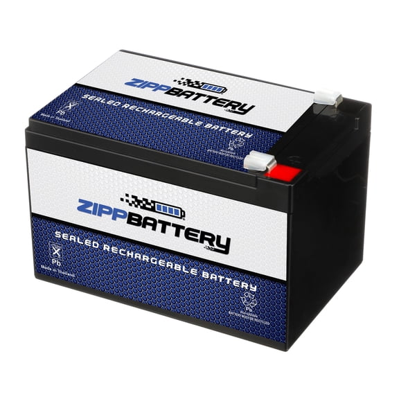 Zipp Battery 12V (12 Volt) (12 Volt) 14Ah 168w Sealed Lead Acid (SLA) Battery - T2 Terminals By Zipp Battery