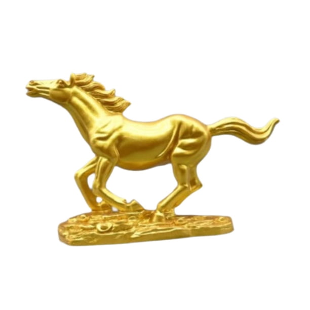 Figura de caballo rico de Feng Shui Figura de caballo de la riqueza Figura de caballo de Feng Shui hecha a mano Año del caballo A