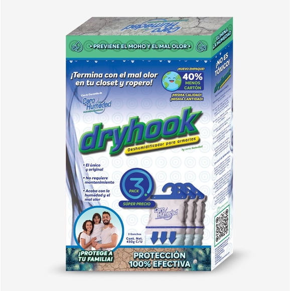 Deshumidificador Cero Humedad Dryhook 3pack
