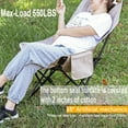 thumbnail image 3 of Oversized Camping  , Folding Camp Chair with Carry Bag ,Fully Padded Moon Saucer Folding Chair, Outdoor Portable Heavy Duty Chair, with Carry Bag, Supports 500 lbs, 3 of 7
