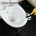 thumbnail image 6 of 3 Pcs Toilet Replacement Brush Head Heads Bowl Household White Plastic, 6 of 6