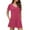 Pink, variant on Women Rompers under $5! Xqxayjr Rompers for Women Solid Color Casual Short Sleeve V Neck Short Jumpsuits One Piece Jumps with Pockets
