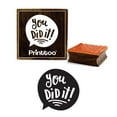 thumbnail image 1 of Printtoo Scrap- booking U Did It Word Design Square Wooden Rubber Stamp Diary Card-5 x 5 Inches, 1 of 2