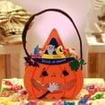 thumbnail image 2 of Maojin Decoración de Halloween Decoraciones de Halloween Bolsa de dulces de Halloween Bolsa de Cushaw de araña 3D Cubo de tela portátil Bolsa de dulces para niños(Buy 2 Get 1 Free), 2 of 6