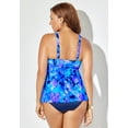 thumbnail image 2 of Swimsuits for All Women's V-Neck Twist Tankini Top, 2 of 3