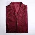 thumbnail image 3 of Womens Sparkly Top Long Sleeve Lapel Blazer Jacket Sequin Sparkle Dressy Blazer for Women Color Red Size L, 3 of 5