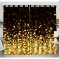 thumbnail image 1 of Cortinas opacas ABPHQTO con ojales dorados brillantes 130x210 cm dos piezas, 1 of 1