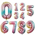 thumbnail image 2 of 40" JUMBO LARGE FOIL NUMBER BALLOON FLOATING SILVER GOLD BLACK RED WHITE Numbers, 2 of 6