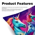 thumbnail image 2 of Robot Unicorn Attack Velvet Decorative Throw Pillow Inserts - Set of 2, Chair Pillow Covers - Unique Patterns, 16x16, 18x18, 20x20 Inches for Home Decor & More, 2 of 6