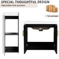 thumbnail image 5 of 24" Wall-Mounted Vanity with Side Cabinet - Separate Storage for Extras - Bathroom - Additional Space for Toiletries, 5 of 7