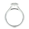 thumbnail image 2 of Bella Jewel 1.7 Ct VVS1/D Princess Cut Lab Created Diamond Rings for Women's - 14K White Gold Plated Rings for Women's - Halo Diamond Rings for Women's - Eternity Diamond Rings for Women's, 2 of 3
