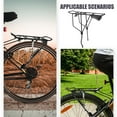 thumbnail image 3 of FONDOTIN Bike Basket Rear Rack Bicycle Rear Rack Black Iron Rectangular Luggage Transport 1Pack, 3 of 8