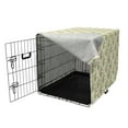 thumbnail image 3 of Fruit Dog Crate Cover, Zentangle Patterned Pears and Silhouettes Pop Kitchen, Easy to Use Pet Kennel Cover Small Dogs Puppies Kittens, 7 Sizes, Pastel Yellow Pale Green, by Ambesonne, 3 of 6