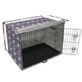 thumbnail image 6 of Aztec Dog Crate Cover, Rhythmic Abstract Modernized Prehistoric Tribal Print, Easy to Use Pet Kennel Cover Small Dogs Puppies Kittens, 7 Sizes, Coral Purple, by Ambesonne, 6 of 6