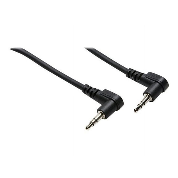 Hosa Technology 8" Stereo Mini Angled Male to Stereo Mini Angled Male 3.5mm TRS RA Cable