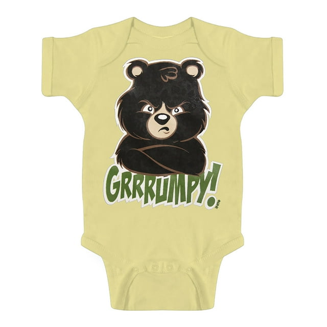 Body Ours Grrrumpy pour Tout-Petits - Banane - 6 Mois