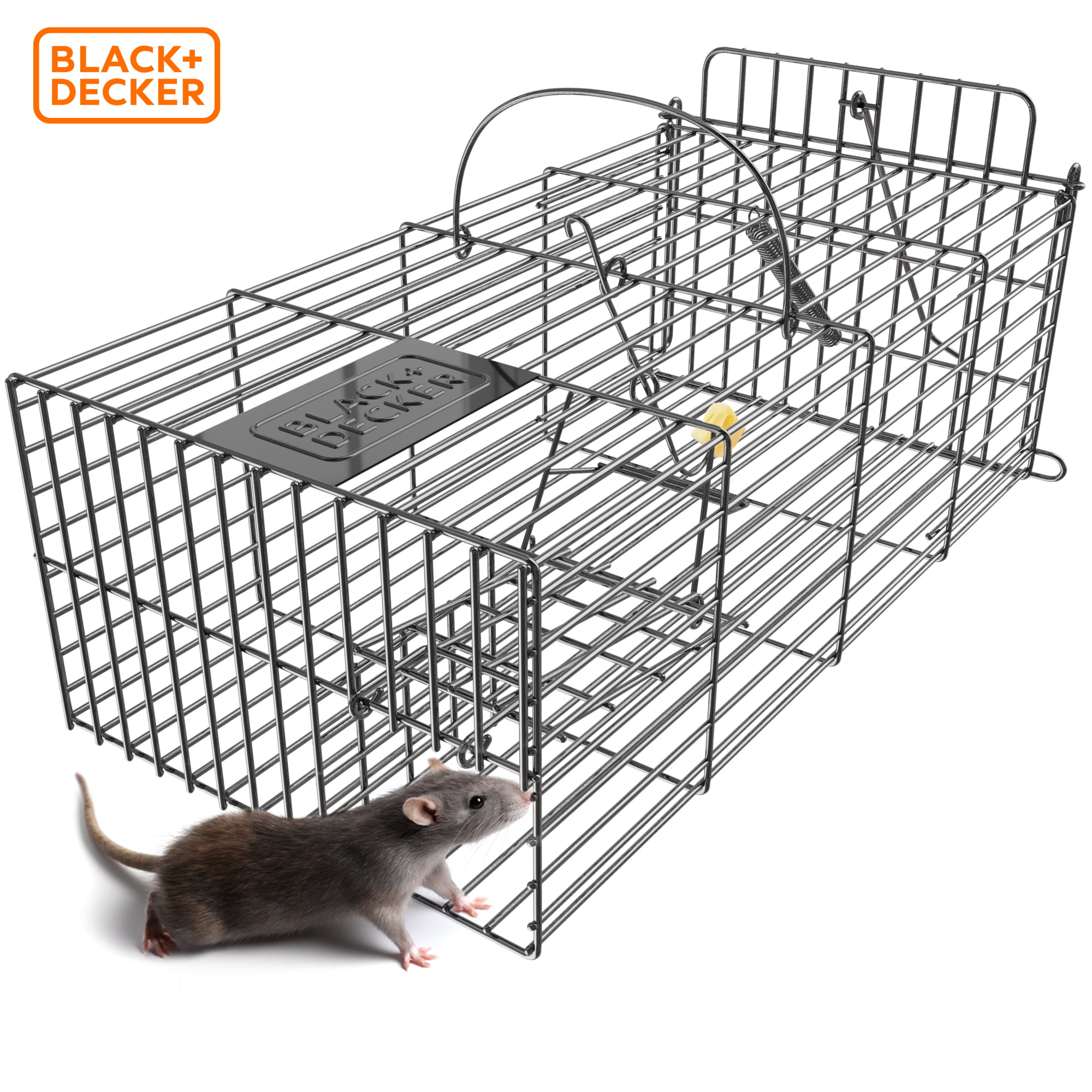 Rat Trap Squirrel Heavy Duty Metal Humane Live Bait Vermin Rodent Cage Catcher 