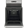 thumbnail image 2 of GE® 30" Free-Standing Electric Convection Fingerprint Resistant Range, 2 of 5