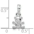 thumbnail image 3 of Sterling Silver Polished 3D Mini Bear Pendant - Jbsp, 3 of 5