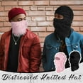 thumbnail image 5 of 2Pcs Adult Distressed Balaclava Ski Mask Full Face Knitted Balaclava Windproof Cool Ski Mask for Cold Weather, 5 of 6