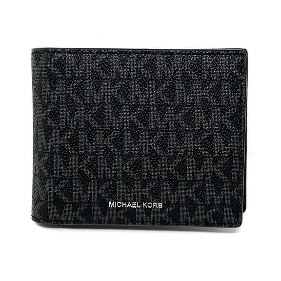 Michael Kors Men's Cooper Billfold with Passcase Wallet (Black)