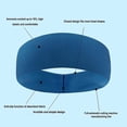 thumbnail image 3 of 5 bandas para el cabello deportivas antideslizantes para hombres y mujeres: banda para el cabello para ciclismo con absorción de sudor para fitness, diadema deportiva, 3 of 5