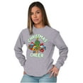 thumbnail image 4 of Smurfs Holiday Christmas Cheer Long Sleeve TShirt Men Women Brisco Brands S, 4 of 6